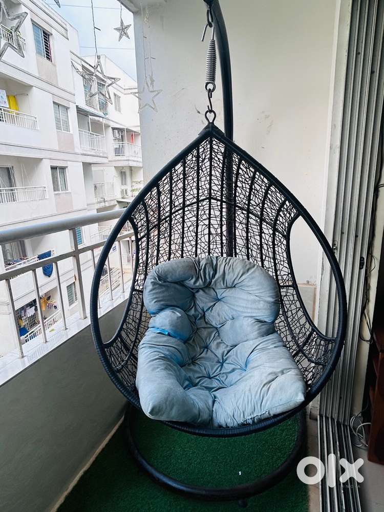 Balcony Hanging Swing chair (jhula) with Cushion