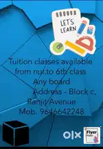 Tuition classes available