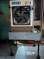Metal air cooler with stand