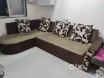 5-Seater L-Shape Sofa Cum Bed – Comfort & Style in One!