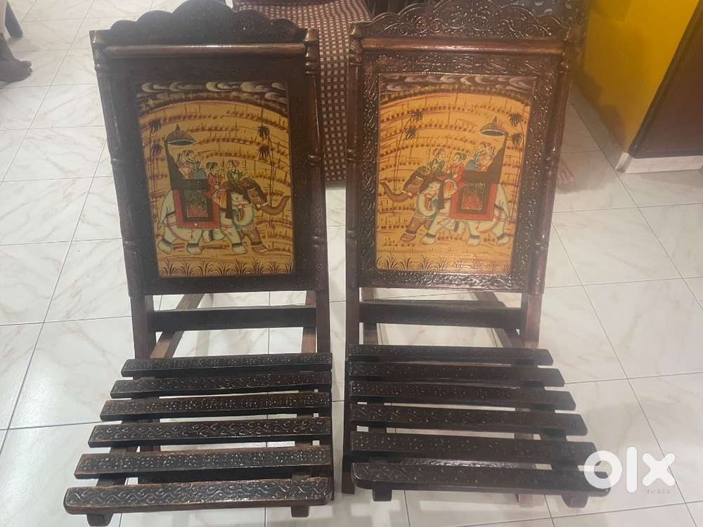 Garden foldable wooden chair