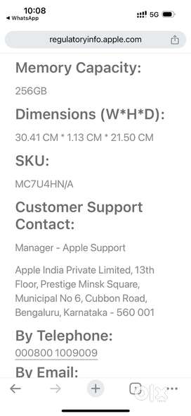 Apple M2 Macbook ..16/256GB