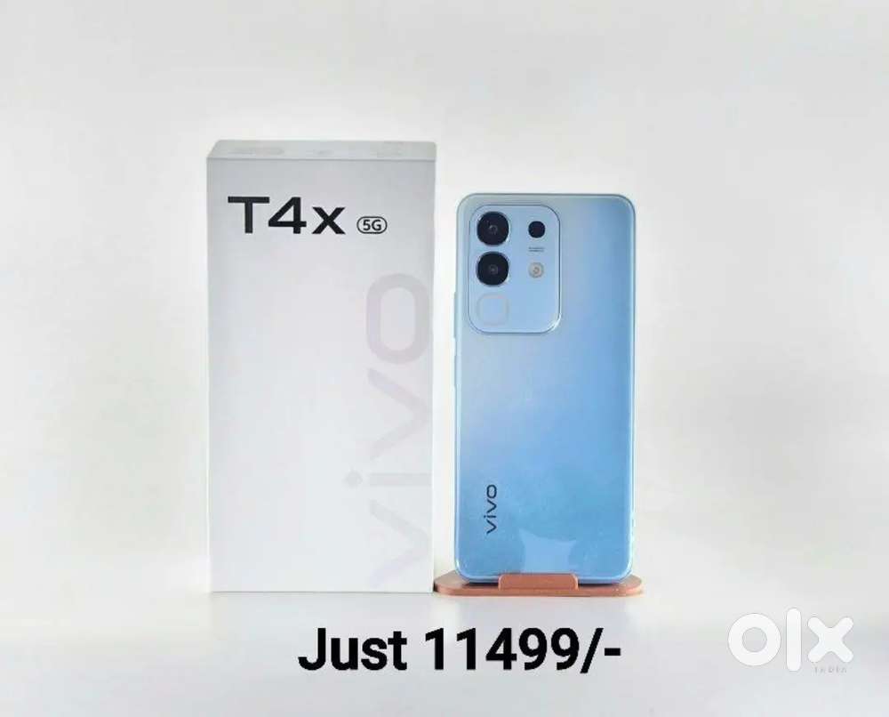 Vivo T4X 5G
8gb/128gb Marine Blue colour with Full  New Condition.