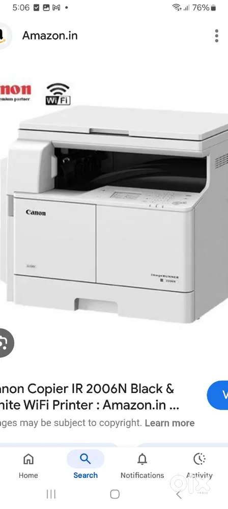 Canon mini xerox machine 1 10,000