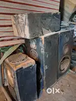 4 DJ Column Speakers Not working condition