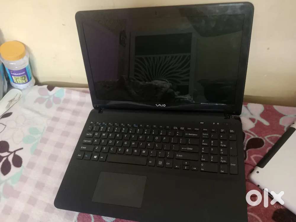 Black sony laptop