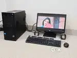 HP branded full complete computer set/500gb/8gb fully working good