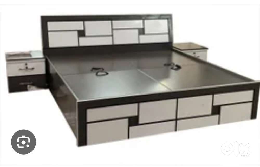Bed pe sale buy new double bed 3990, With box 6990/-Emi available