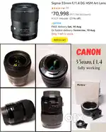Canon Ef lense