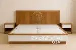 Khwaja furniture. King size bed with side table. Bajaj finance availab