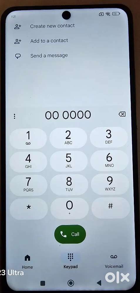Mi 11X white color with box and charger