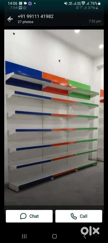 Display rack wall mount Rack