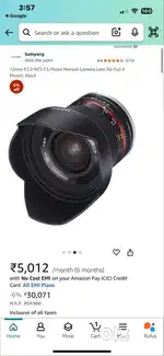 Premium Camera Lense for Sale – Samyang