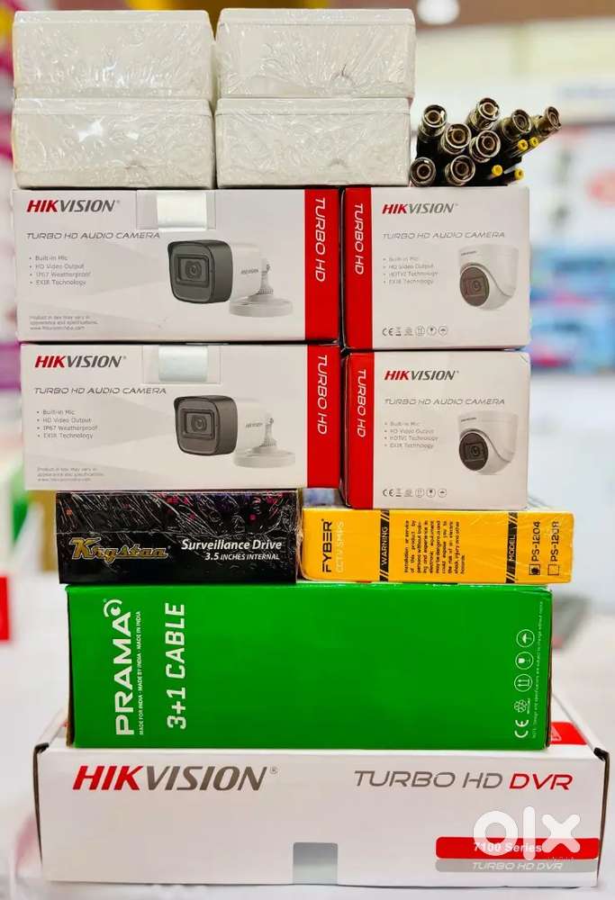 HIKVISION 4CH, 8CH ,16CH HD Colour with Mic Combo Kit