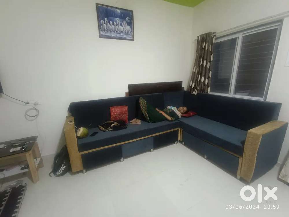 Semi furnished duplex on rent