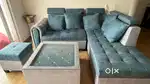 L Shaped 7-seater Sofa set with center table