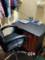 Study table with moving chair