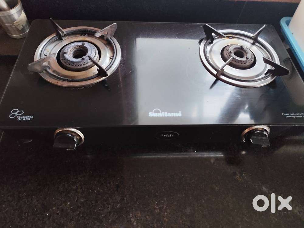 Sunflame glass Gas stove-two burner