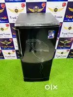 Black 5 star Flower Desgin single Door Fridge 210 capacity with stand