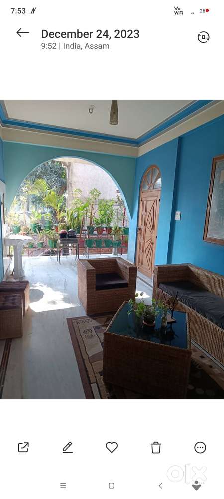 Bamboo sofa set with center table and 2 twity chairs