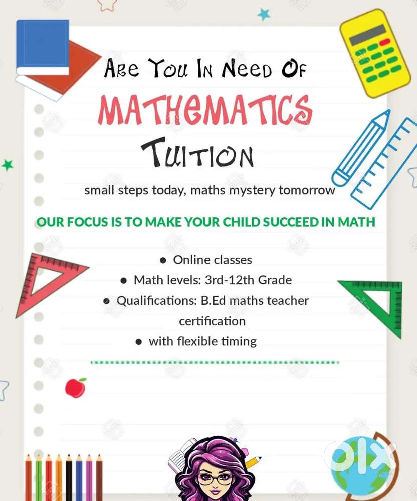Maths tuition available.online(tamil/english)