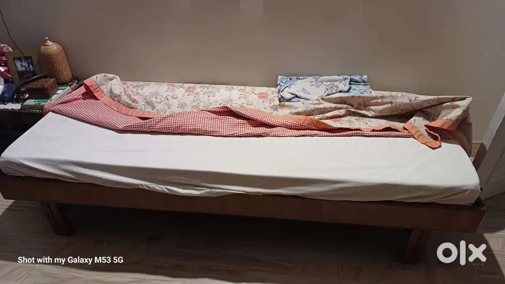 SINGLE BED AND MATTRESS