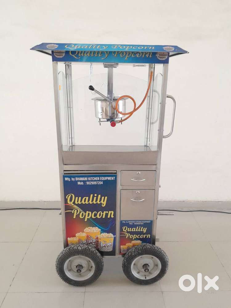 Popcorn Machine S.S. Cart Ligh
