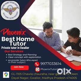 Home tution available at student place and tutour place