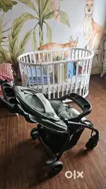Baby Bed and Stroller for sale.