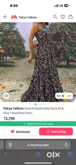 Black Floral Maxi dress