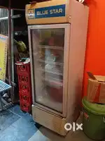 Glass door fridge