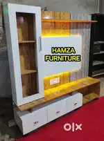 HAMZA FURNITURE NEW DESIGNER PARTICLE BOARD WOOD TV UNIT CABINET 6BY6