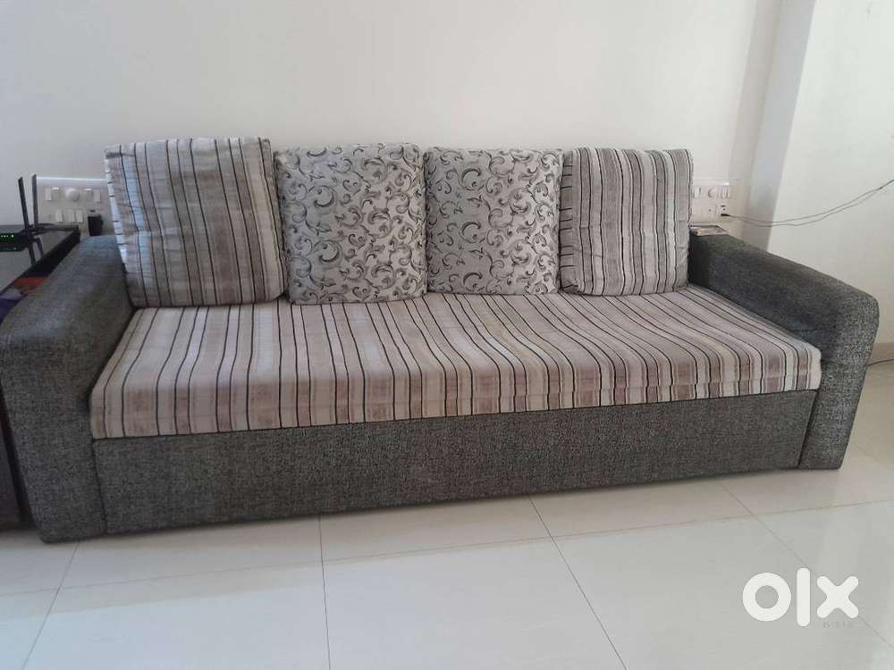 Sofa cum Bed with 4 Cushions