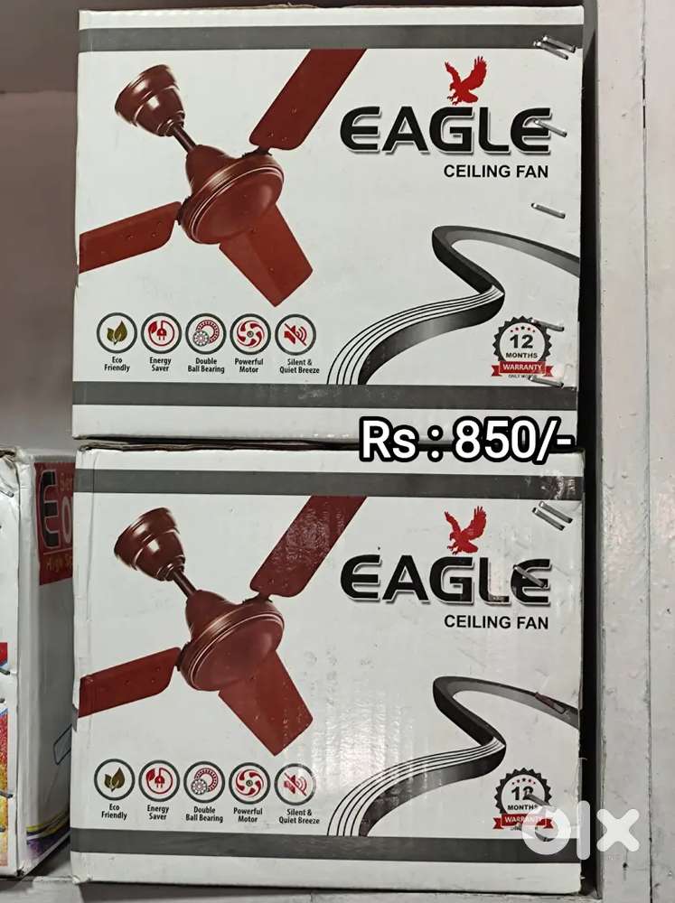 New Ceiling fan with 1 year warranty Available in wholesale price.