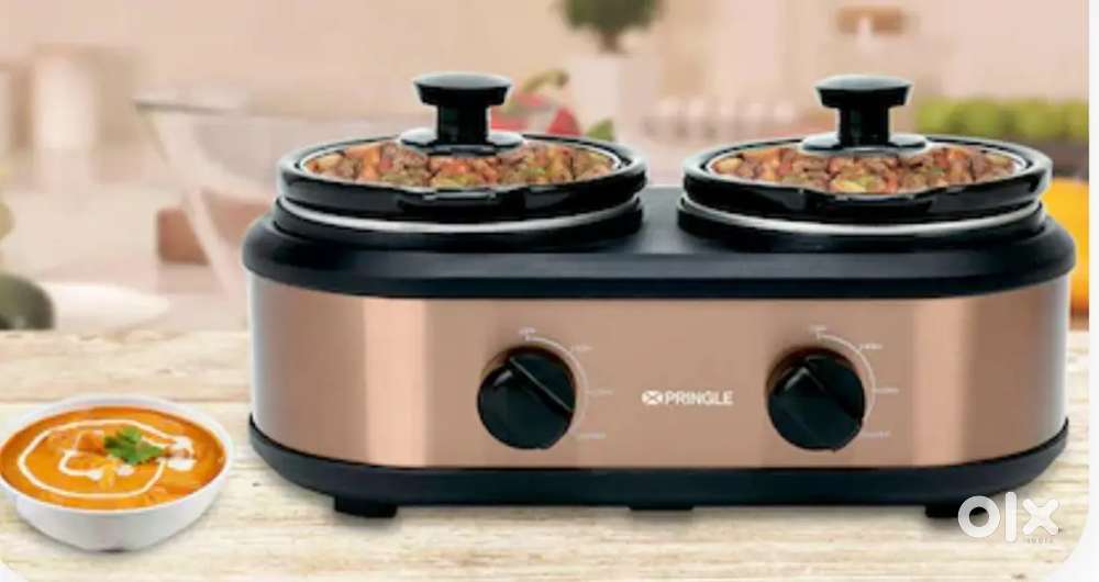 Electric Slow Cooker 2.5 Liter   (Dual-2 Container 1.25 Liter each)