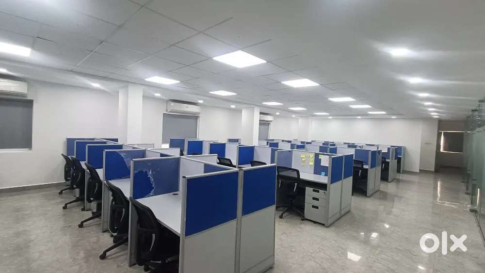 55 Workstations 4 Cabins 1 Conference plug and play office for Rent
