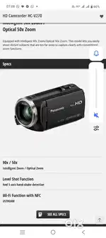 Panasonic hcv 270 ok कंडीशन
