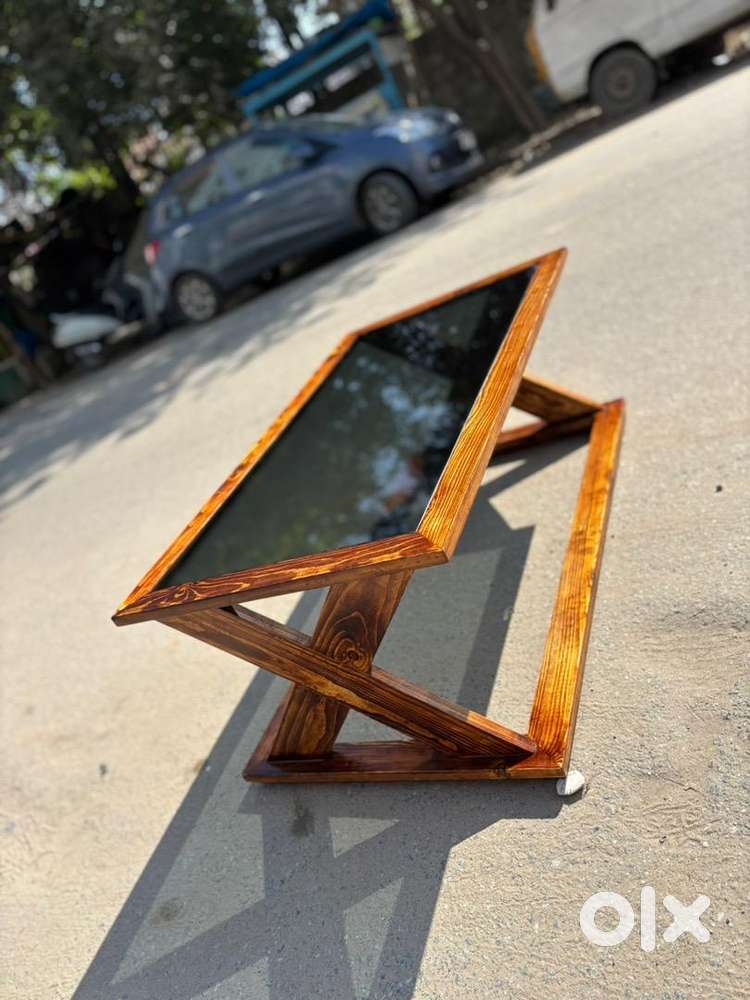 Teakwood teapoy with glass top/center table /Coffee table