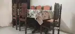 Dining Table with 6 Chairs – Complete Sagwan Wood