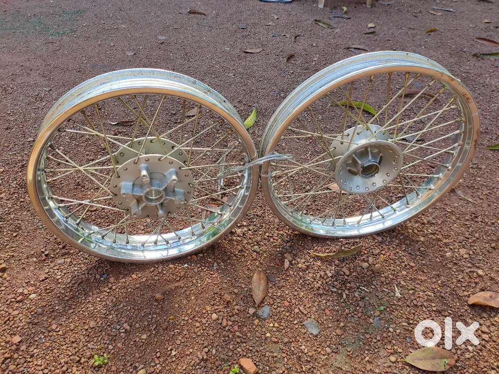 Front and rear rims with spokes for royal Enfield Thunderbird,