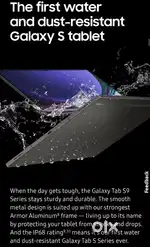Samsung Galaxy Tab S9, wifi + 5g, brand new conditionwith bill and box