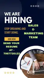 SALES JOBS ONLY 5 POST AVAILABLE