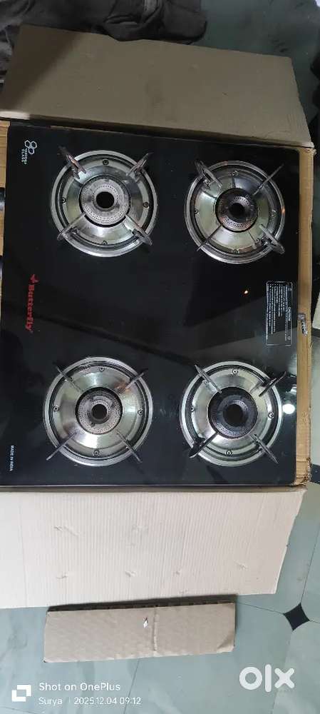Butterfly gas stove 4 burners