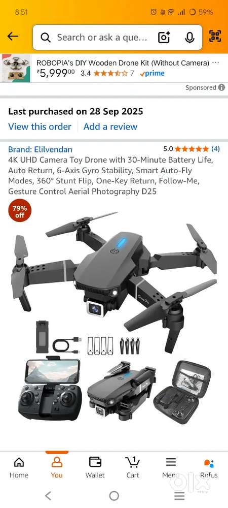 4 k high resolution dron