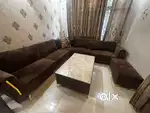 10 Seater sofa with 1 marble table