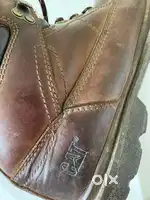 CAT Heavy Leather Brown Boots (size 9)