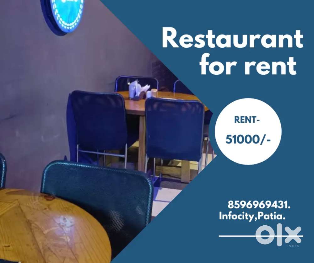 240sqft semi furnished restaurant for rent in Infocity