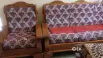 Sofa set. Sofa &  3  Chairs Teek