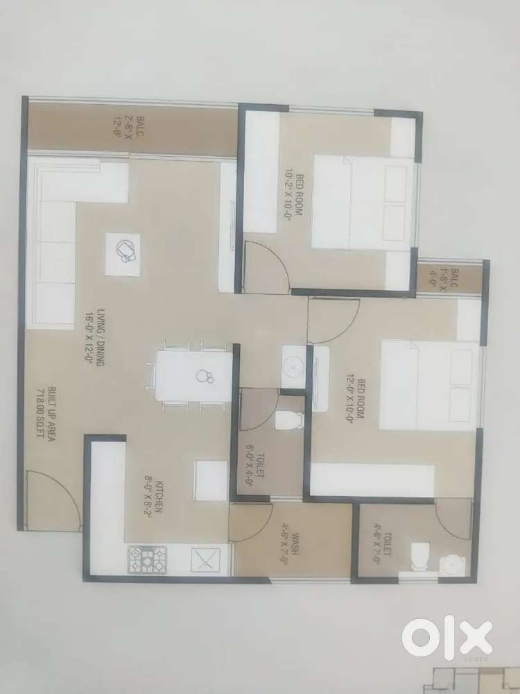 2BHK Flate on Rent