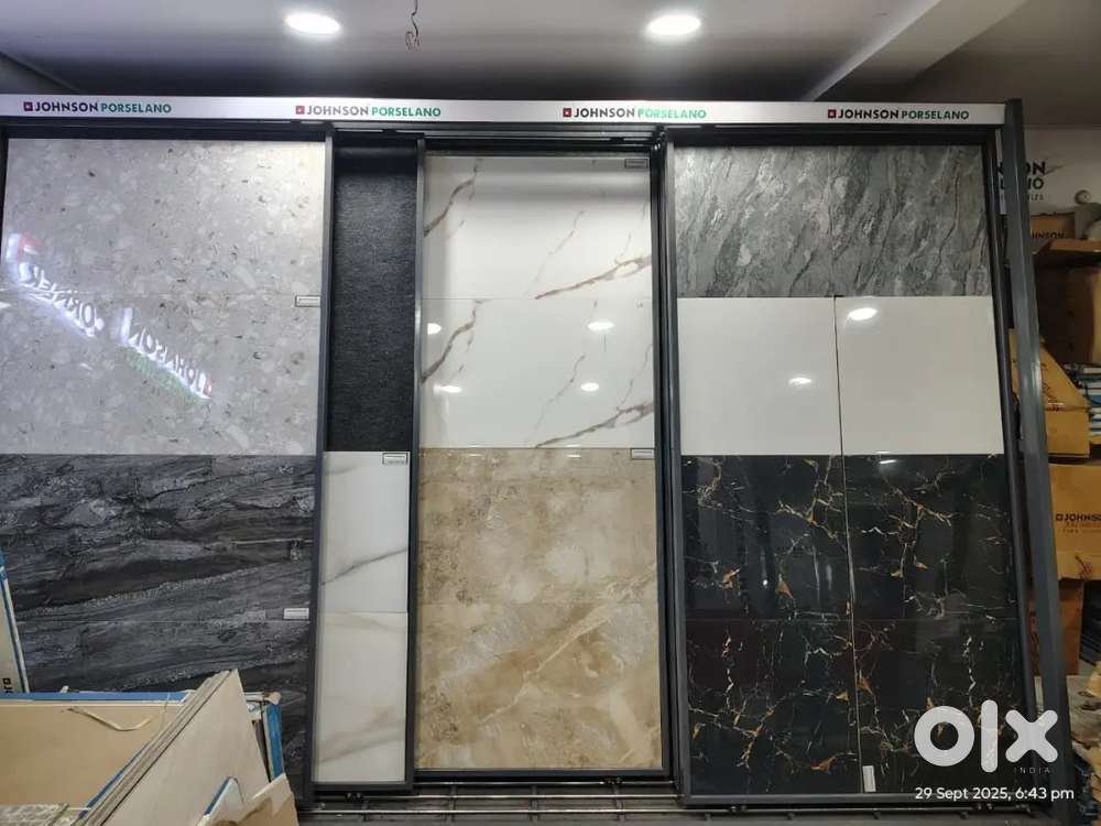 Tiles shop with all types of tiles and display racks